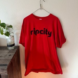 Trailblazers We Are Rip City T-Shirt Red